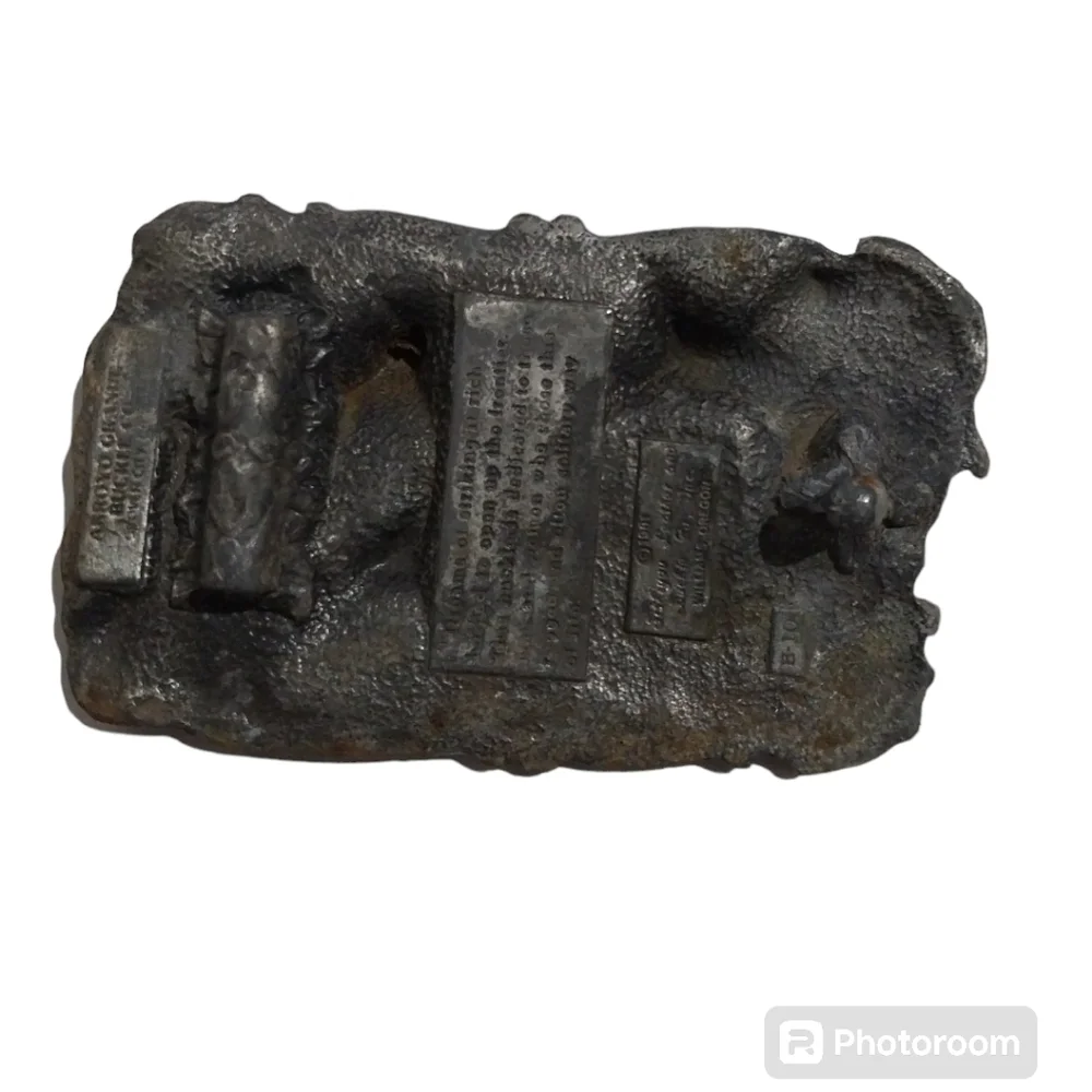 Mining belt buckle vintage arroyo grande buckle co